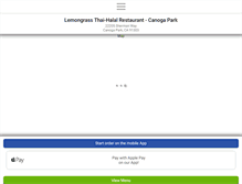 Tablet Screenshot of lemongrassthaichinese.com